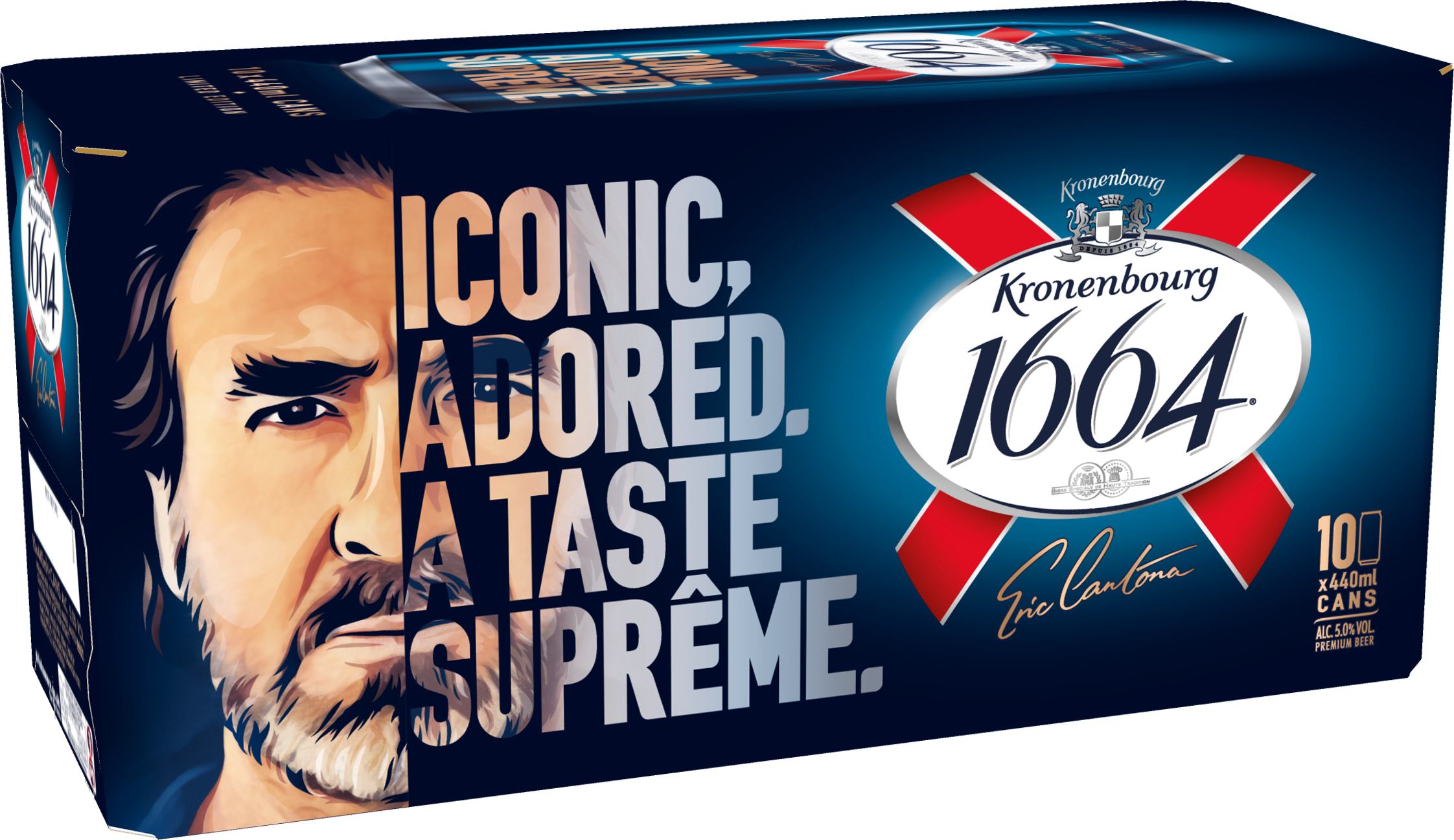 Kronenbourg 1664 features football star on limited edition packaging