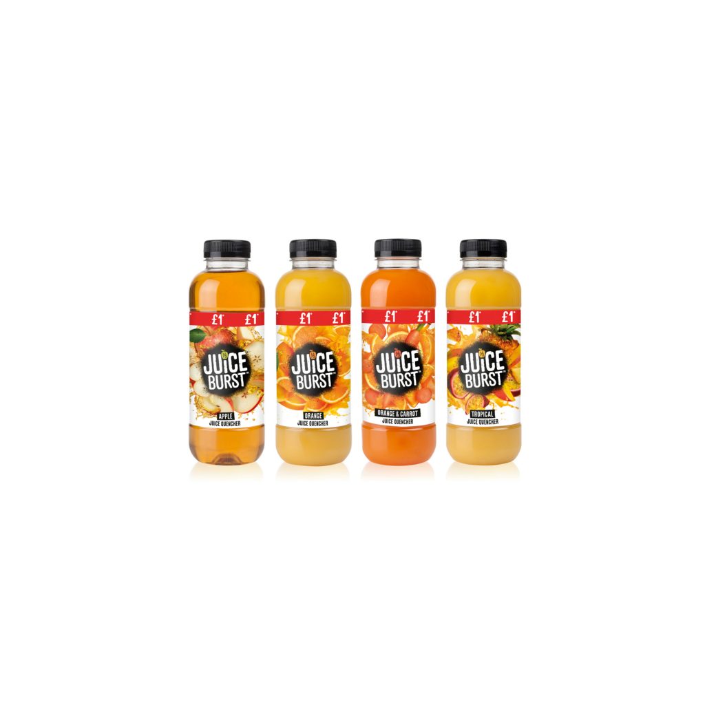 Juiceburst reformulates price-marked range with new pack design