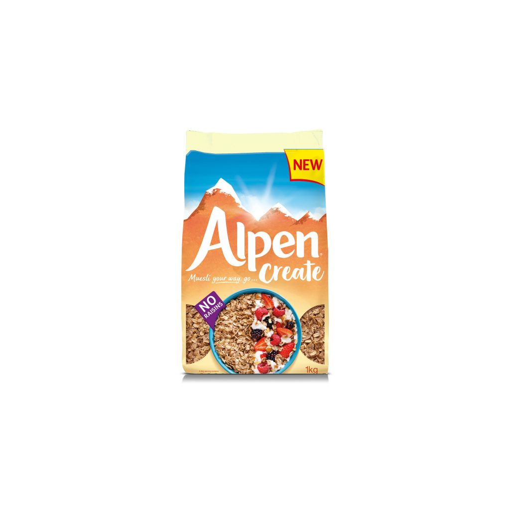 Alpen unveils raisinfree muesli