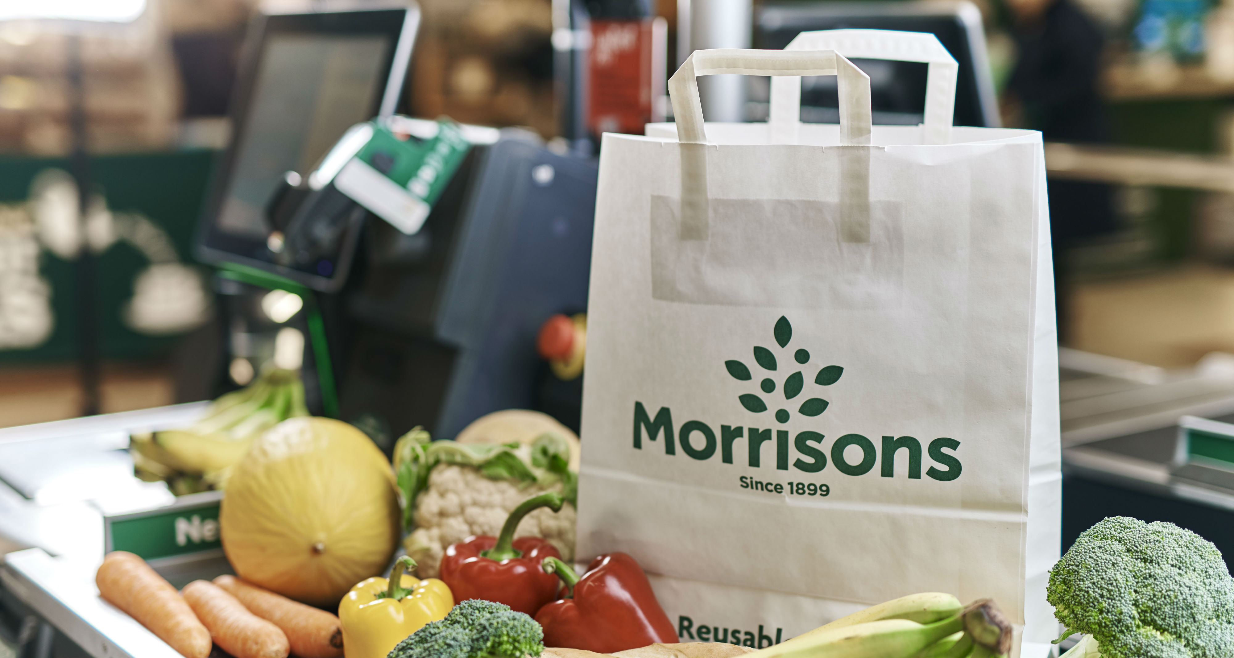 Morrisons trials paper carrier bags