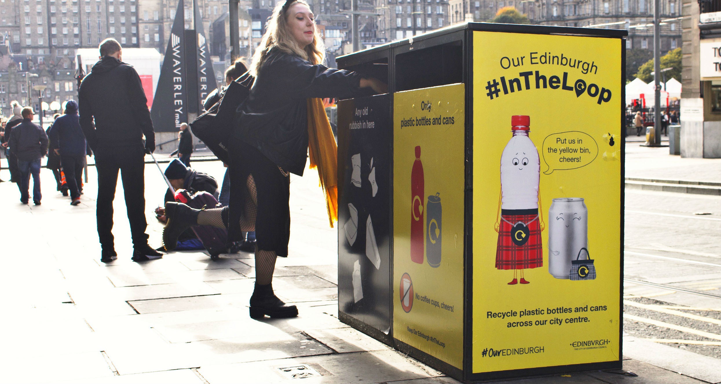 Onstreet recycling launches in Edinburgh