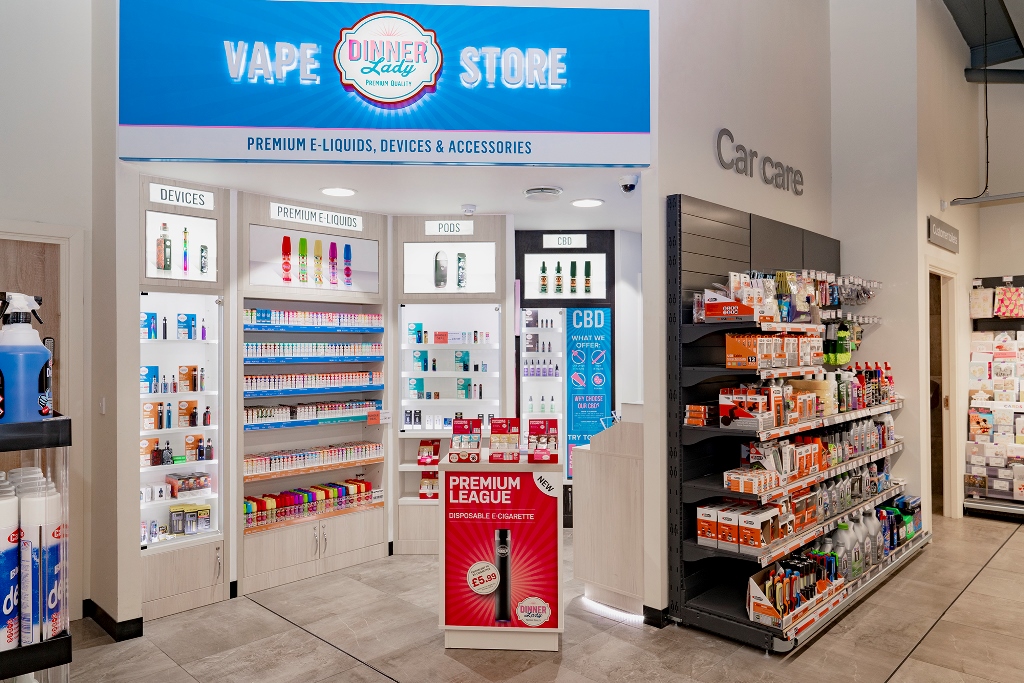 Dinner Lady vaping concessions open in forecourt stores