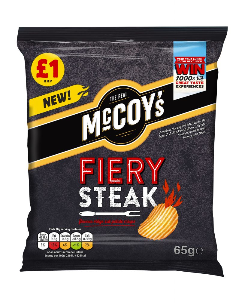 McCoy’s unveils Fiery Steak flavour