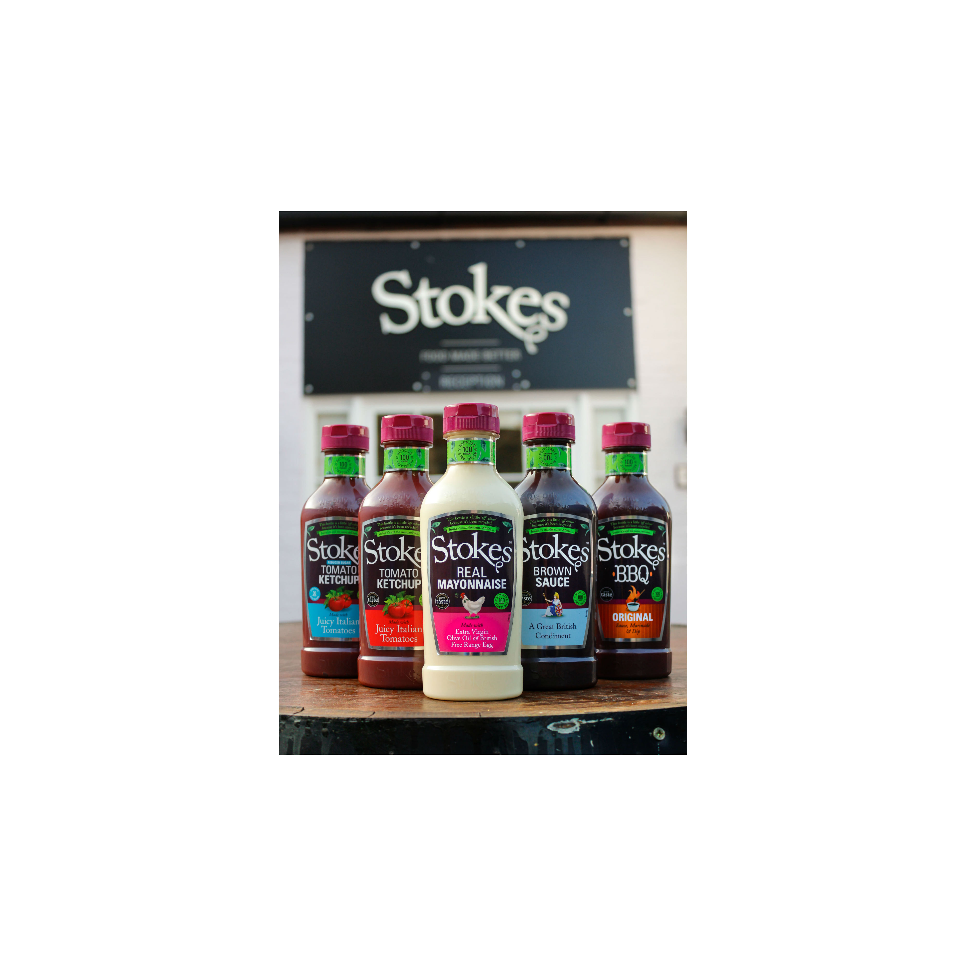 Stokes Sauces rolls out squeezy recycled bottle format
