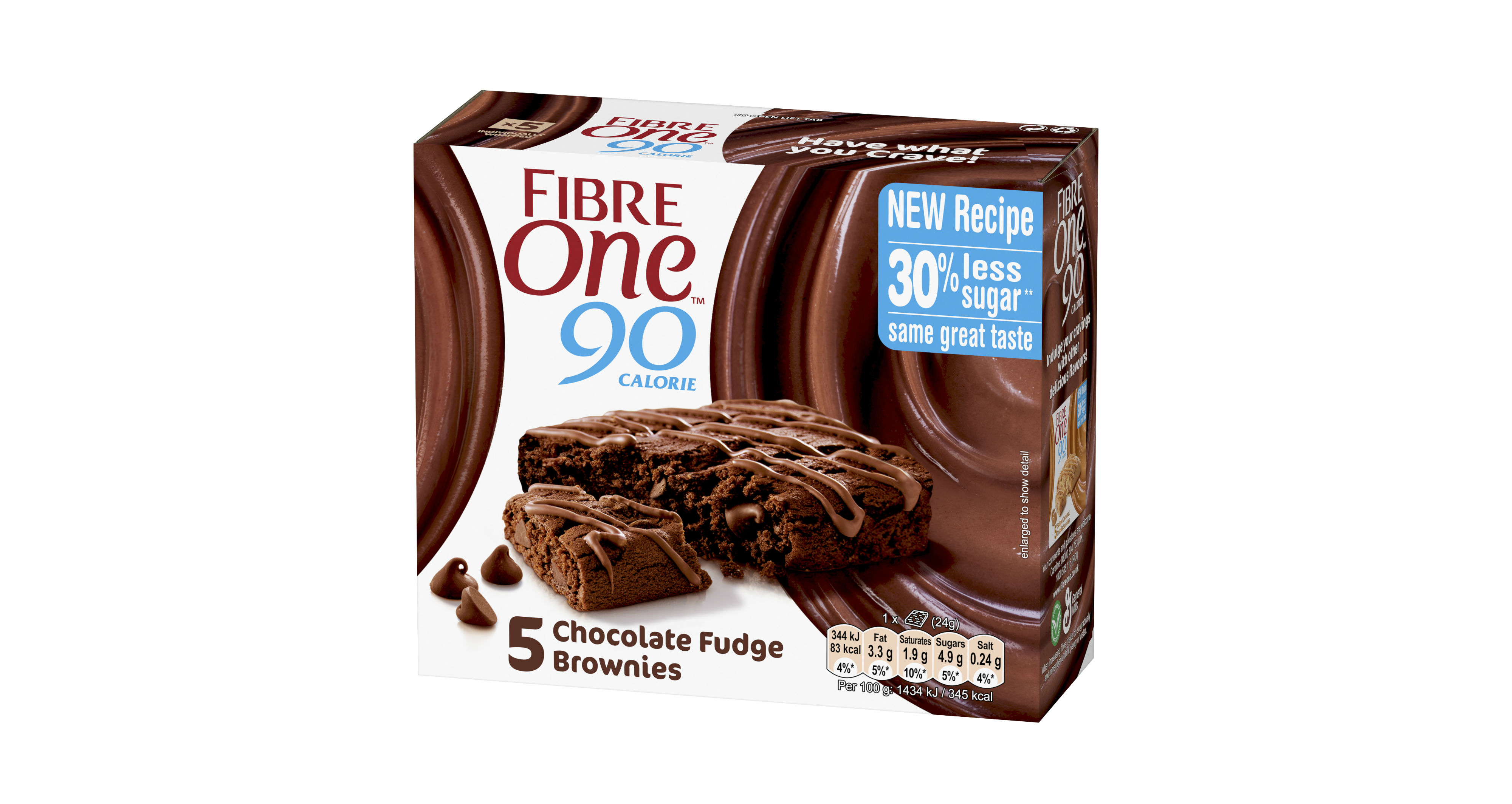 Fibre One reduces sugar content in brownie bars