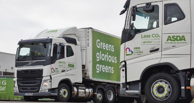 Asda delivery drivers use in-cab technology to cut CO2