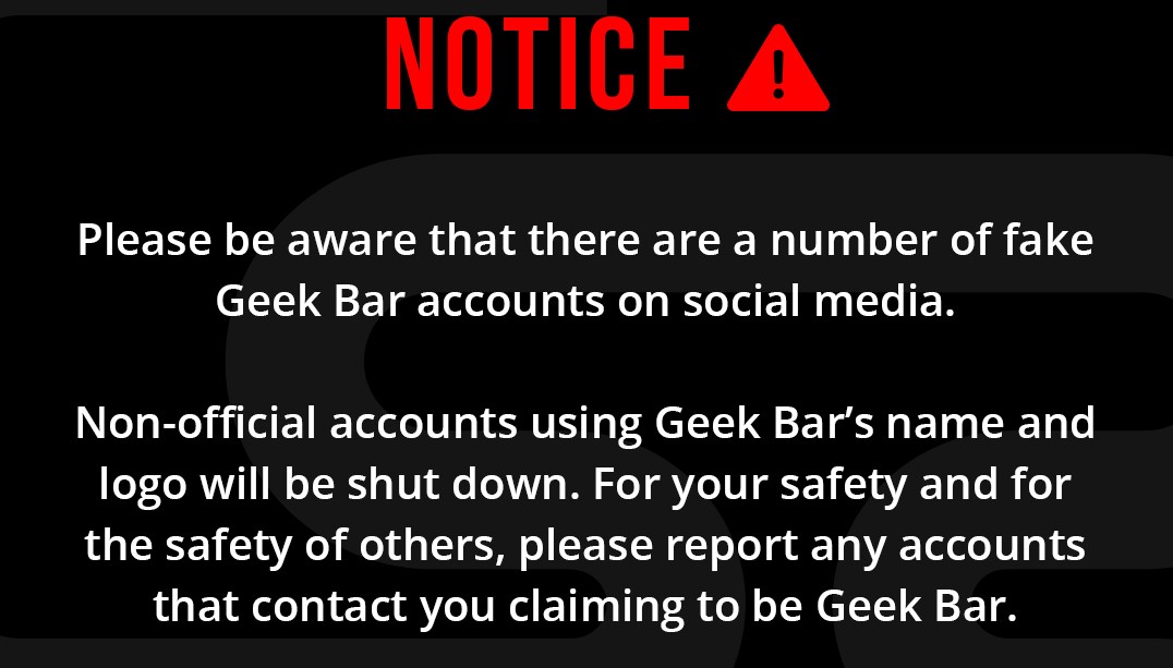 notice geek vape How to Use a Geek Vape: Disposable or Refillable main image 1