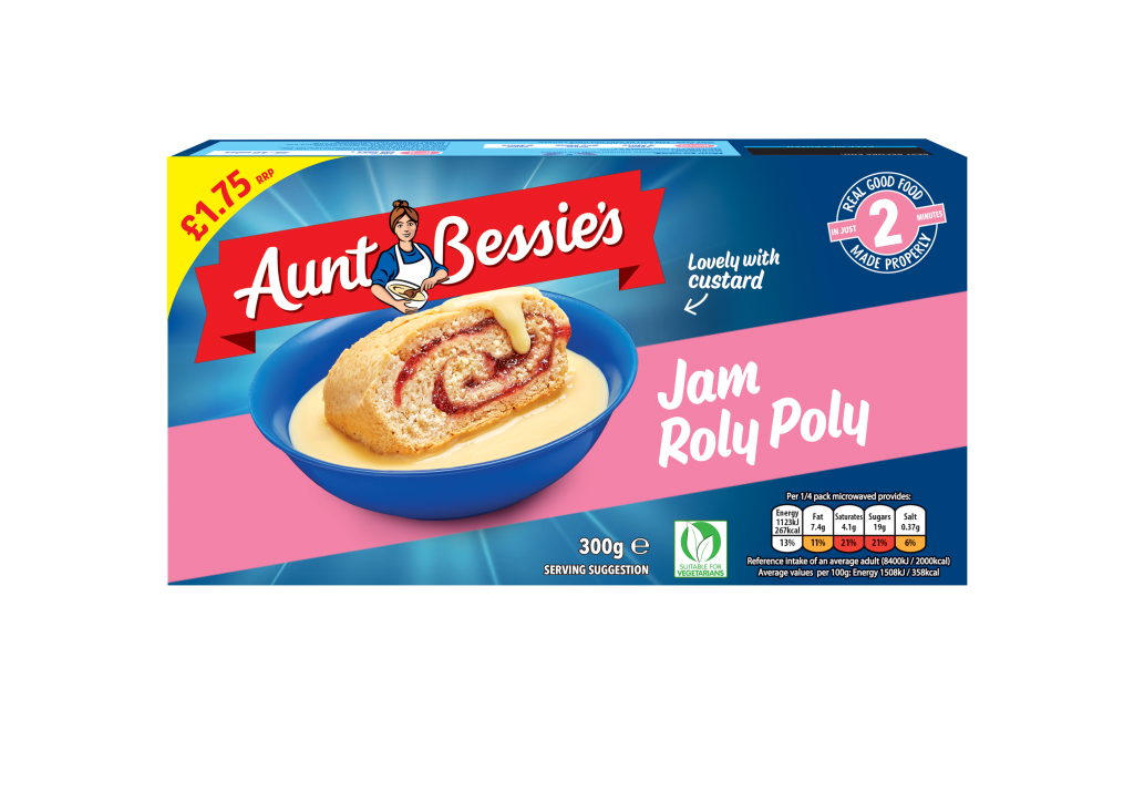 Aunt Bessie's Jam Roly Poly Talking Retail
