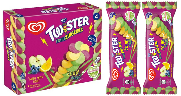 Wall's launches new Twister Fruit Zingerrr ice lolly