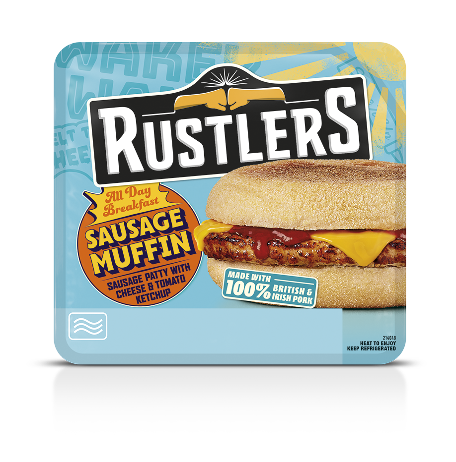 Rustlers All Day Breakfast Sausage Muffin Talking Retail