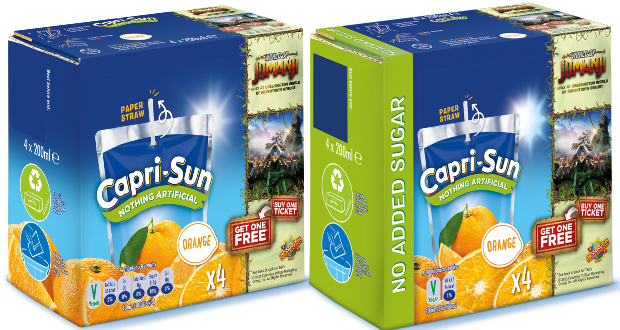 Capri-Sun to launch 'World of Jumanji' on pack promotion