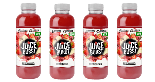 Purity Soft Drinks new Juiceburst Summer Fruits