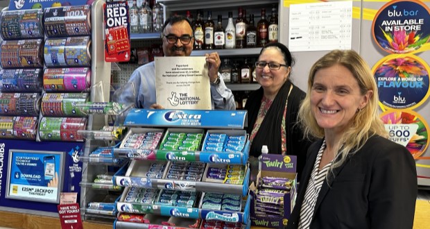 MP visits local retailer who helped raise £1.5m for National Lottery Good Causes - Vimarsana News