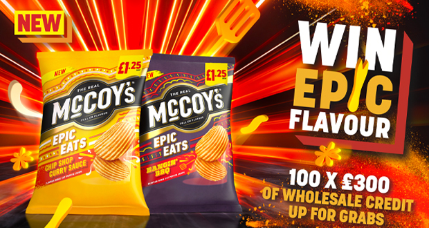 KP Snacks launches £30k McCoy's Epic Eats retailer giveaway - Vimarsana News