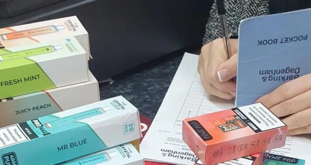 Over 1,000 disposable vapes seized from shops in London borough during  first two weeks of ban