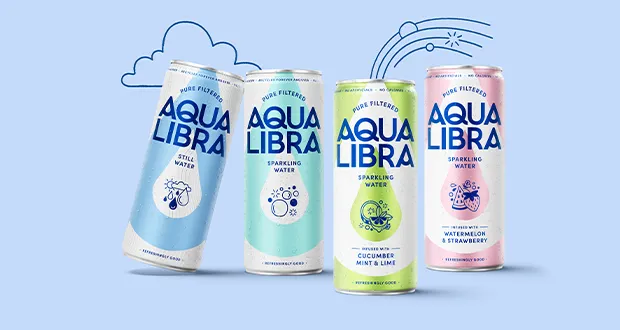 Aqua Libra refreshes its look and launches new blueberry