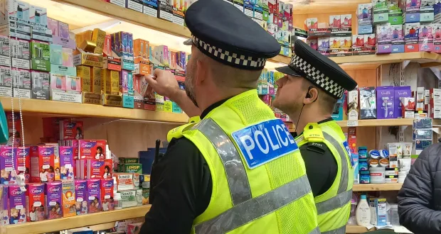 cigarette police manchester Manchester police seize drugs, cash and illegal tobacco and vapes in series  of raids on rogue stores