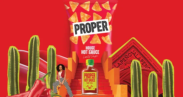 Proper launches House Hot Sauce Lentil Chips