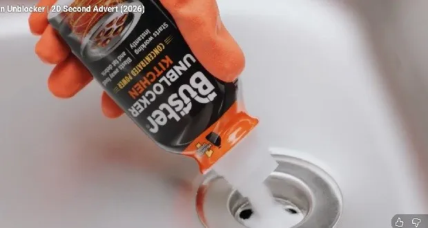 Buster back on TV with drain unblocker ads