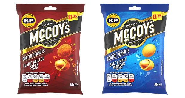 KP Snacks adds two new McCoy’s Coated Peanuts flavours